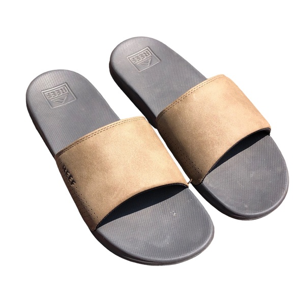 Reef Other - Reef One Slide Sandal Men's Size 12 Gray and Tan